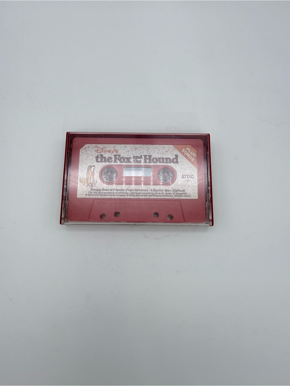 1981 Walt Disney Storyteller Cassette Tape Fox And The Hound 27-DC